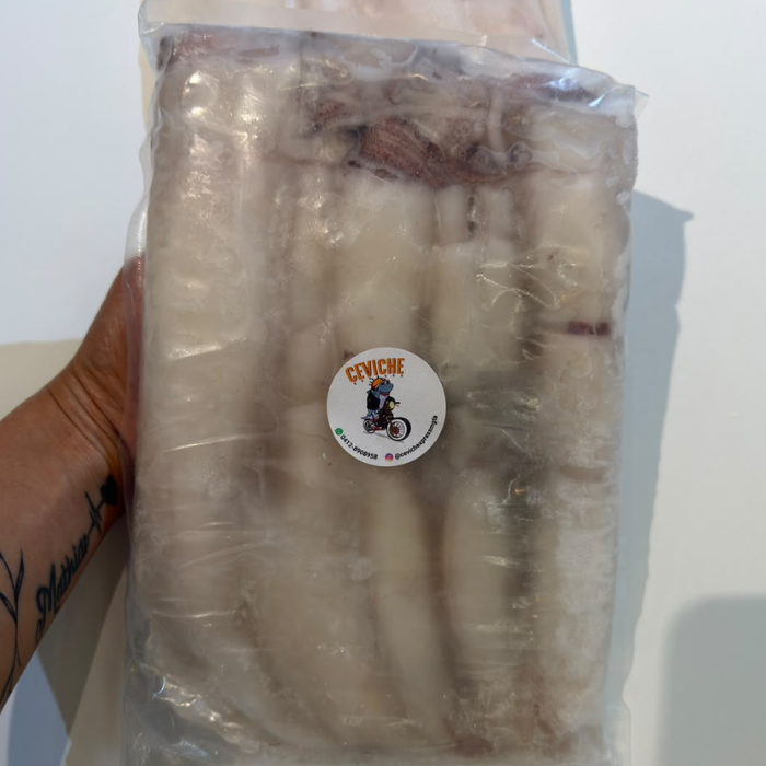 Calamares limpios congelados Ceviche Express Isla de Margarita