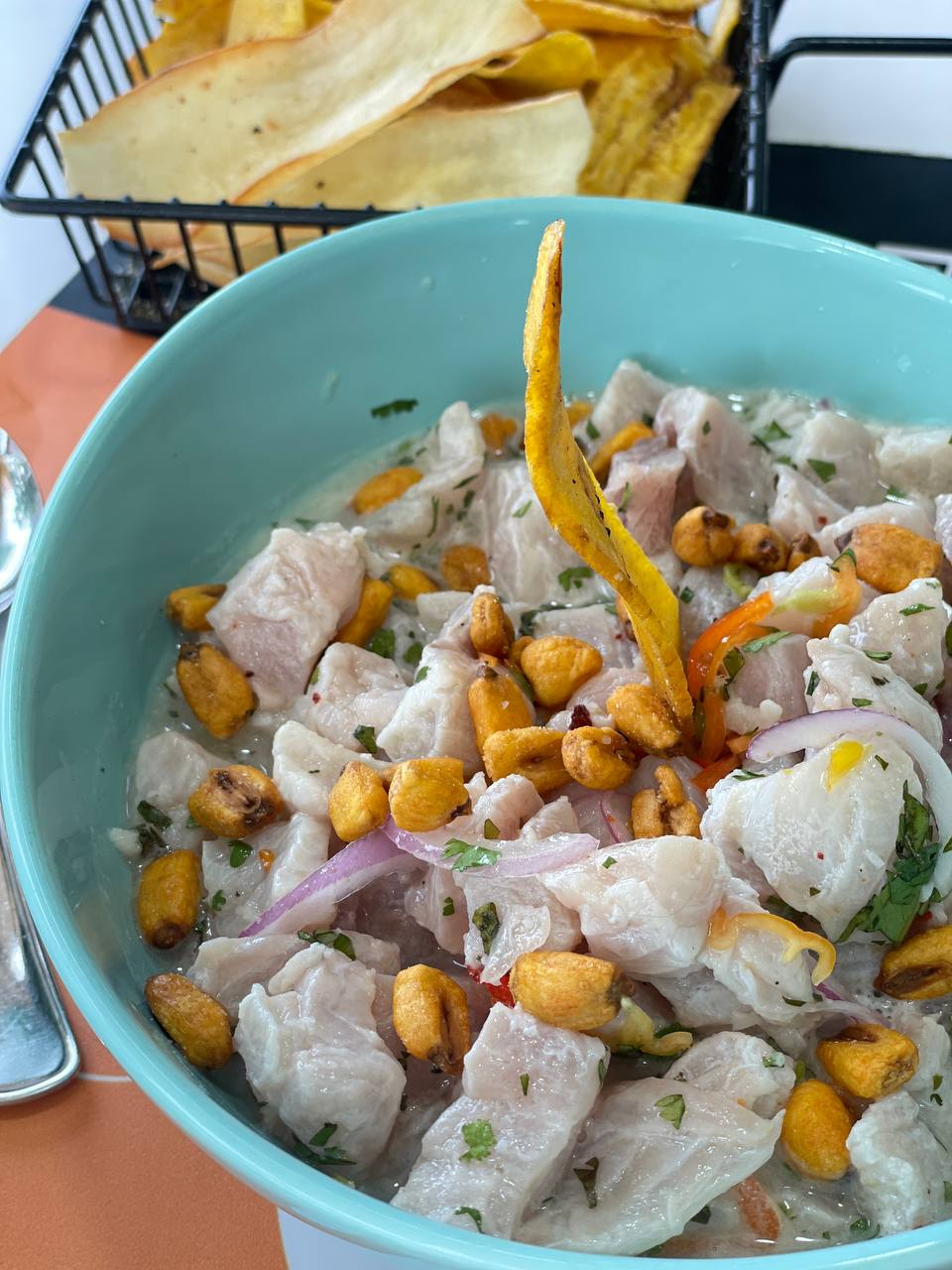Ceviche mixto con cangrejo Ceviche Express