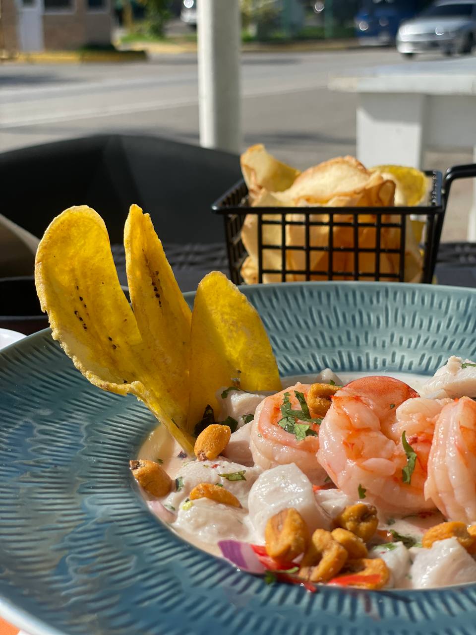 Ceviche mixto de pescado y mariscos en Margarita