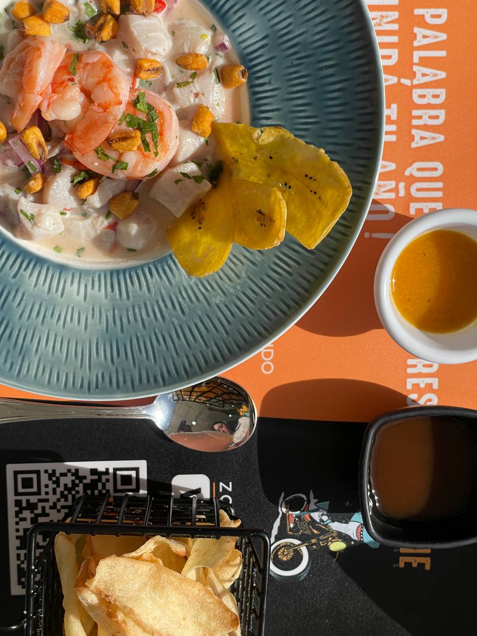 Langostinos y mariscos de Ceviche Express Nueva Esparta