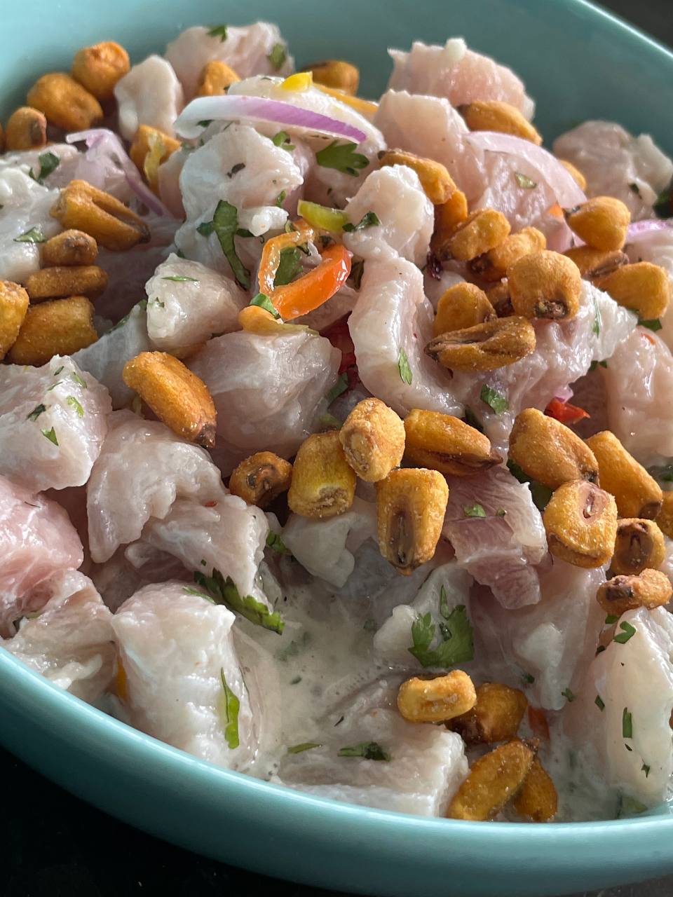 Camarones al ajillo Ceviche Express Margarita